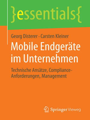 cover image of Mobile Endgeräte im Unternehmen